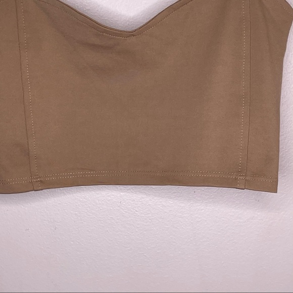Over The Limit Bralette Neutral Summer Crop Top - Picture 3 of 9